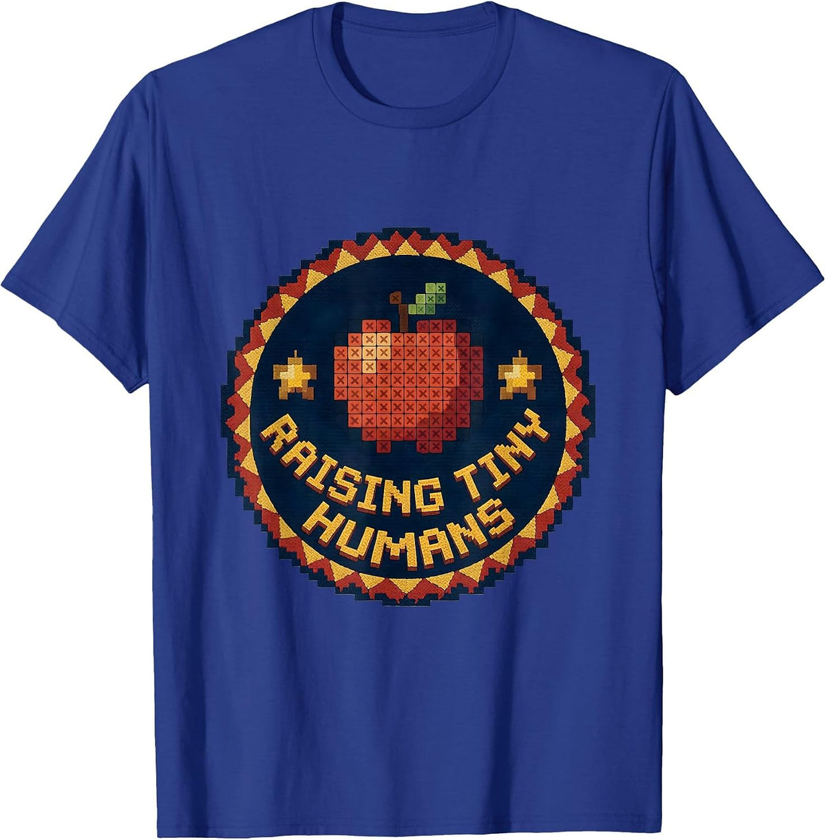 Men's Raising Tiny Humans Preschool Teacher Design T-Shirt - Royal Blue