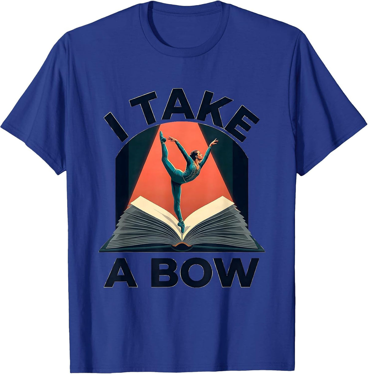 Men's I Take A Bow Literary Drama Humor Shakespeare Fan Gift T-Shirt - Royal Blue