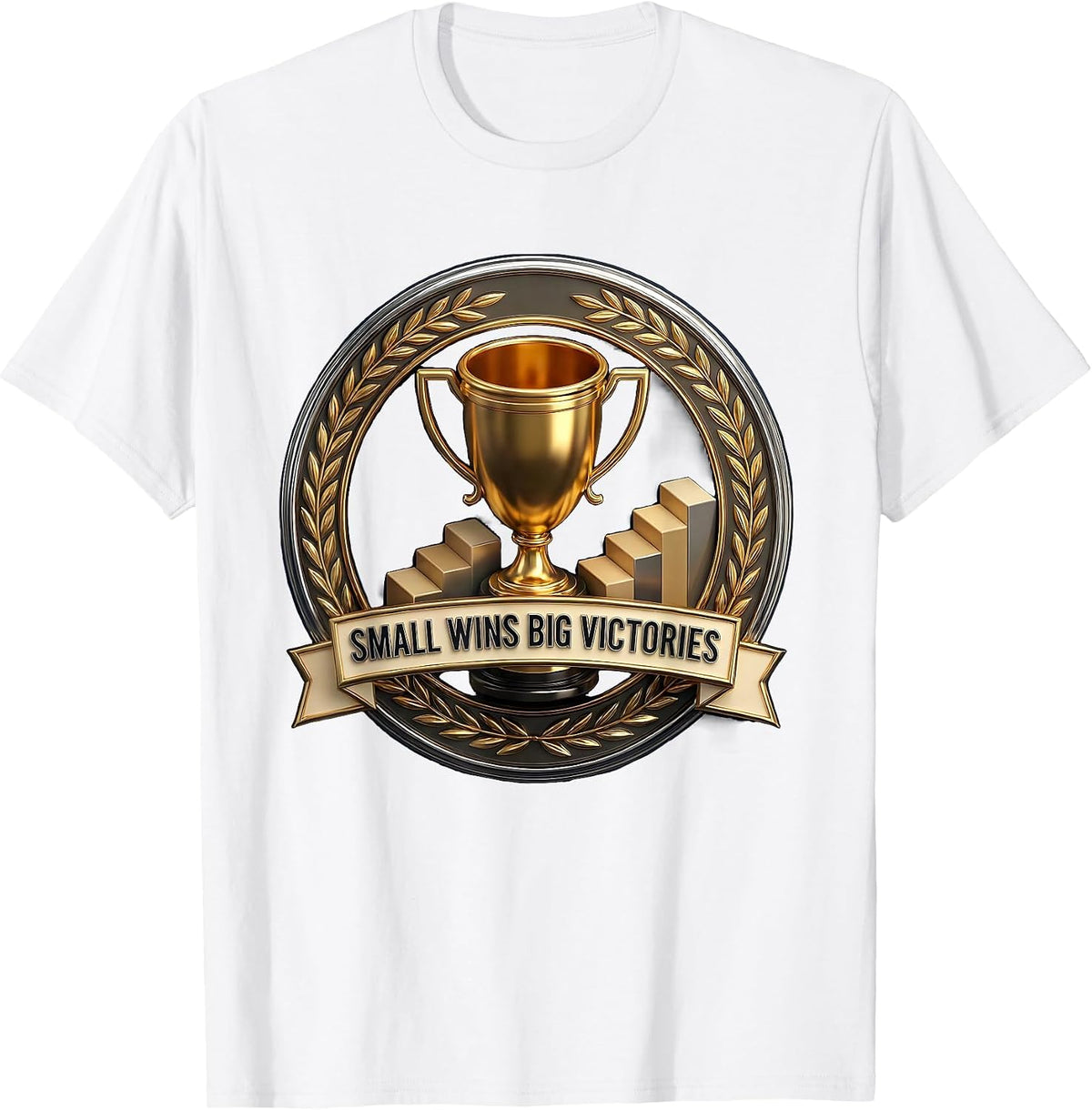 Men's Small Wins Big Victories Occupational Therapy Design T-Shirt - White