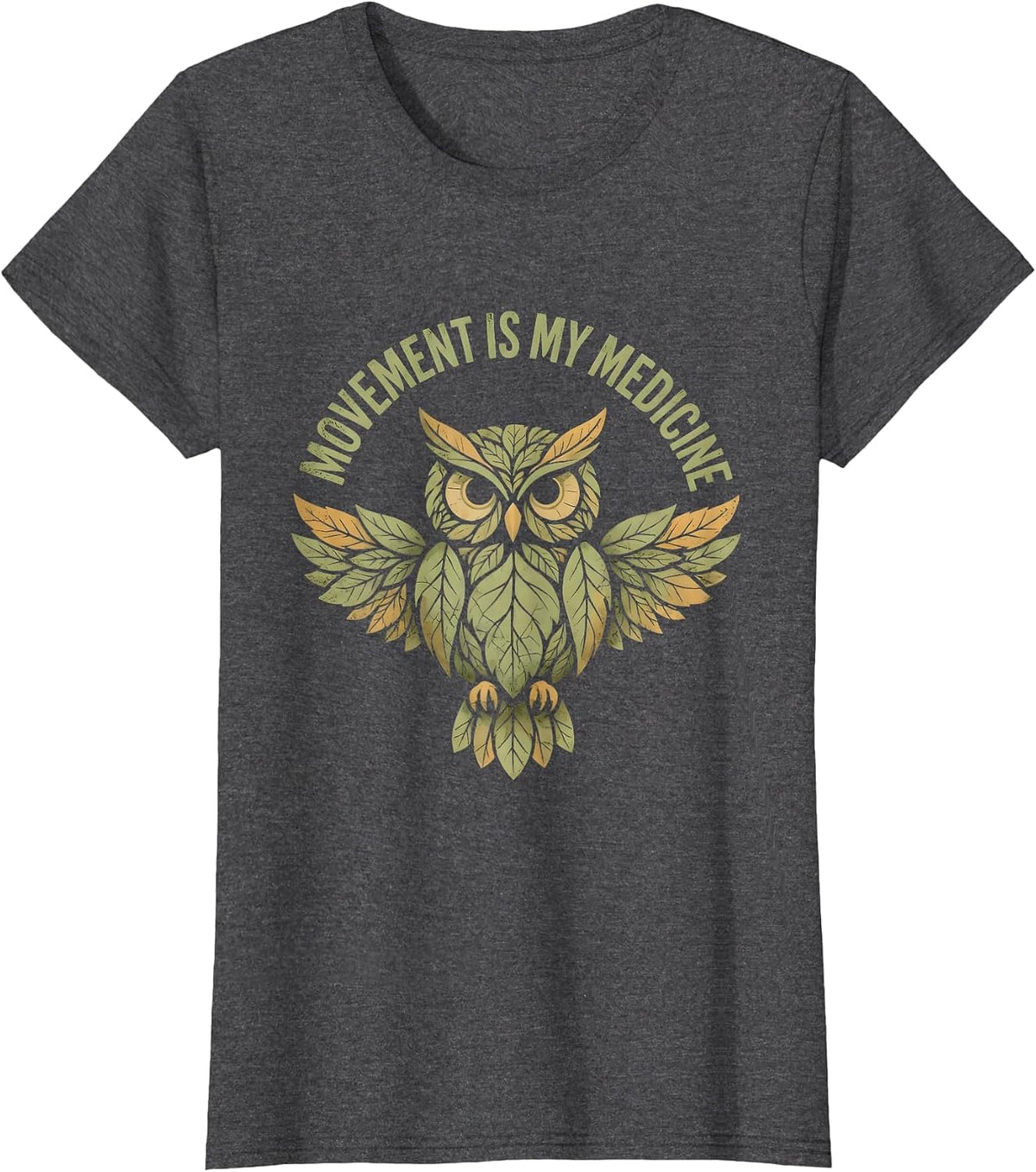 Women's Movement Is My Medicine Occupational Therapy Design T-Shirt - Dark Heather Grey