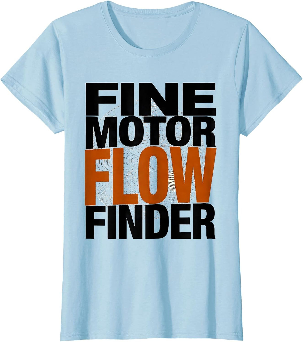 Fine Motor Flow Finder Playful Occupational Therapy Sensory T-Shirt - Baby Blue