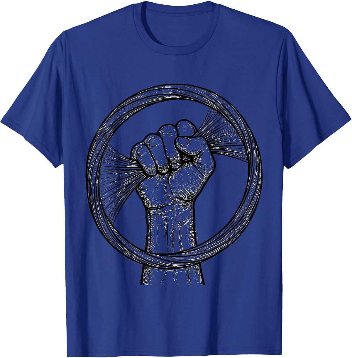 Occupational Therapy Resistance Band Graphic T-Shirt - Royal Blue