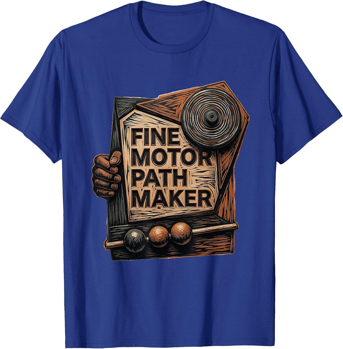 Fine Motor Path Maker Occupational Therapy Sensory T-Shirt - Royal Blue