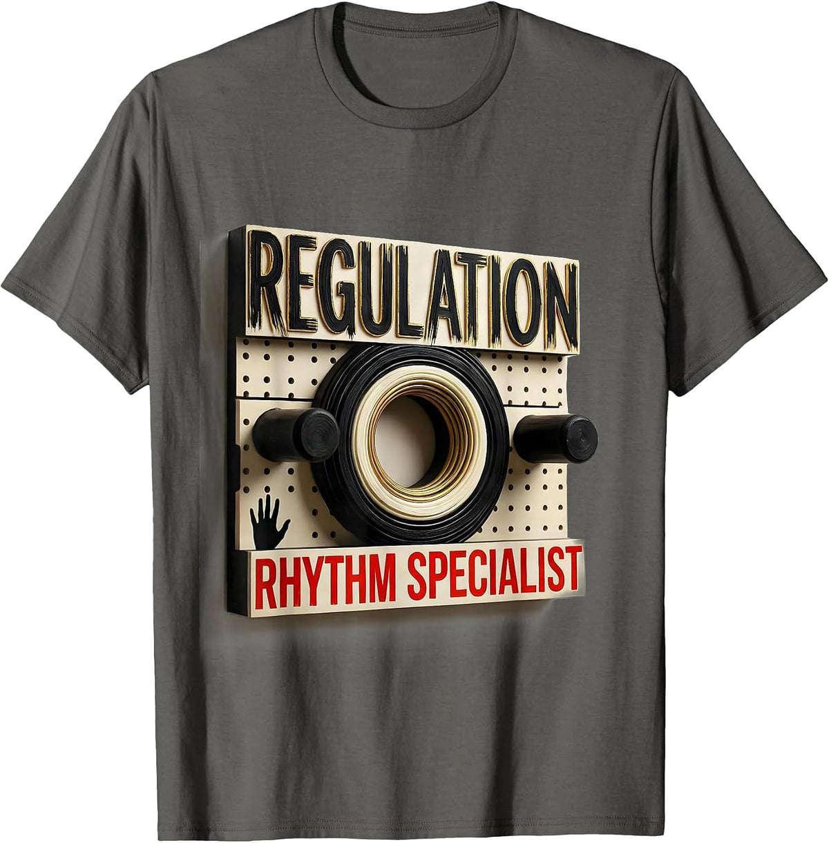 Men's Regulation Rhythm Specialist Occupational Therapy Sensory T-Shirt - Asphalt Grey