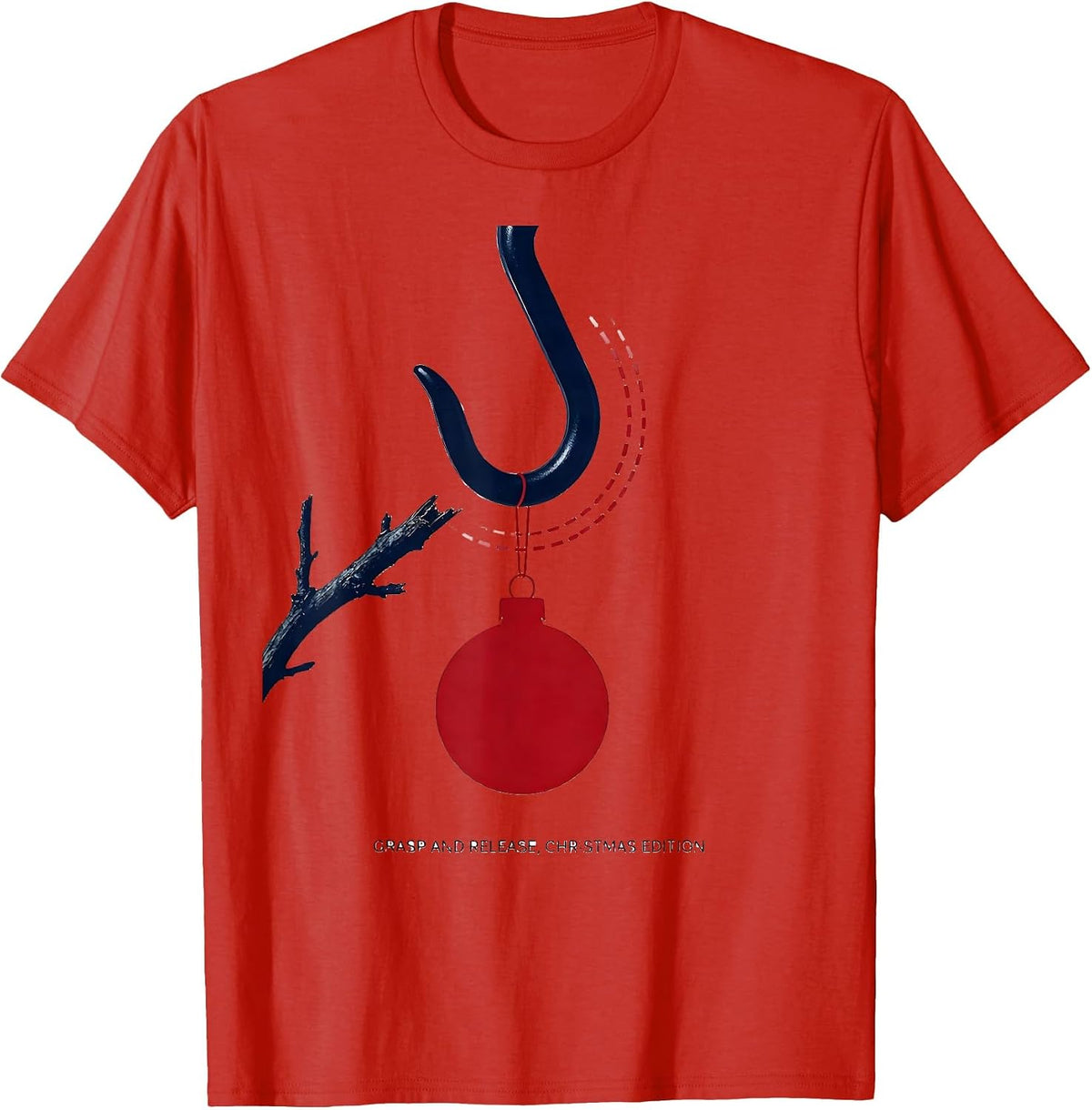 Men's Grasp And Release Christmas Edition Occupational Therapy OT T-Shirt - Red