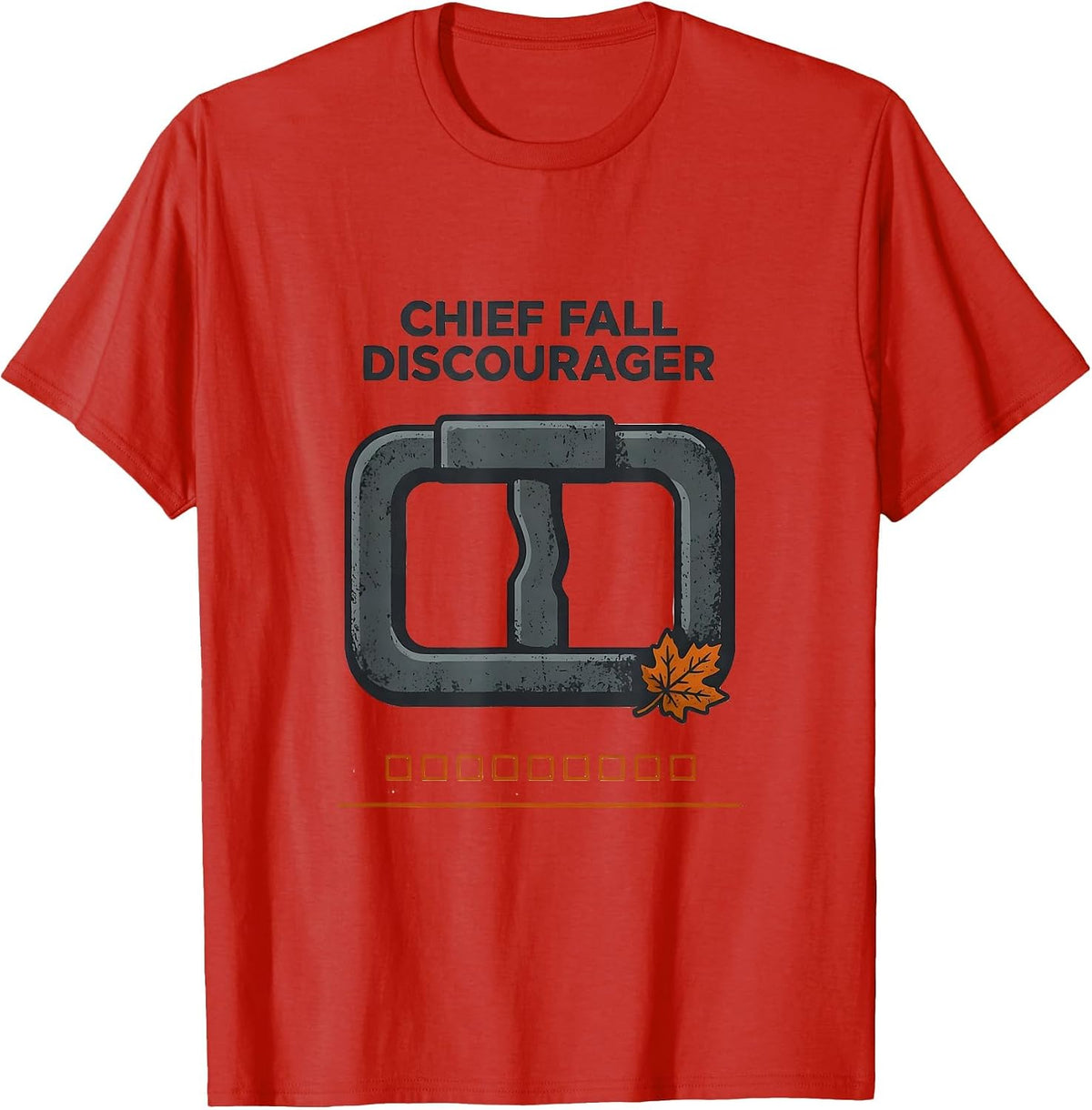 Men's Chief Fall Discourager Funny Nurse Physical Therapy PT OT T-Shirt - Red