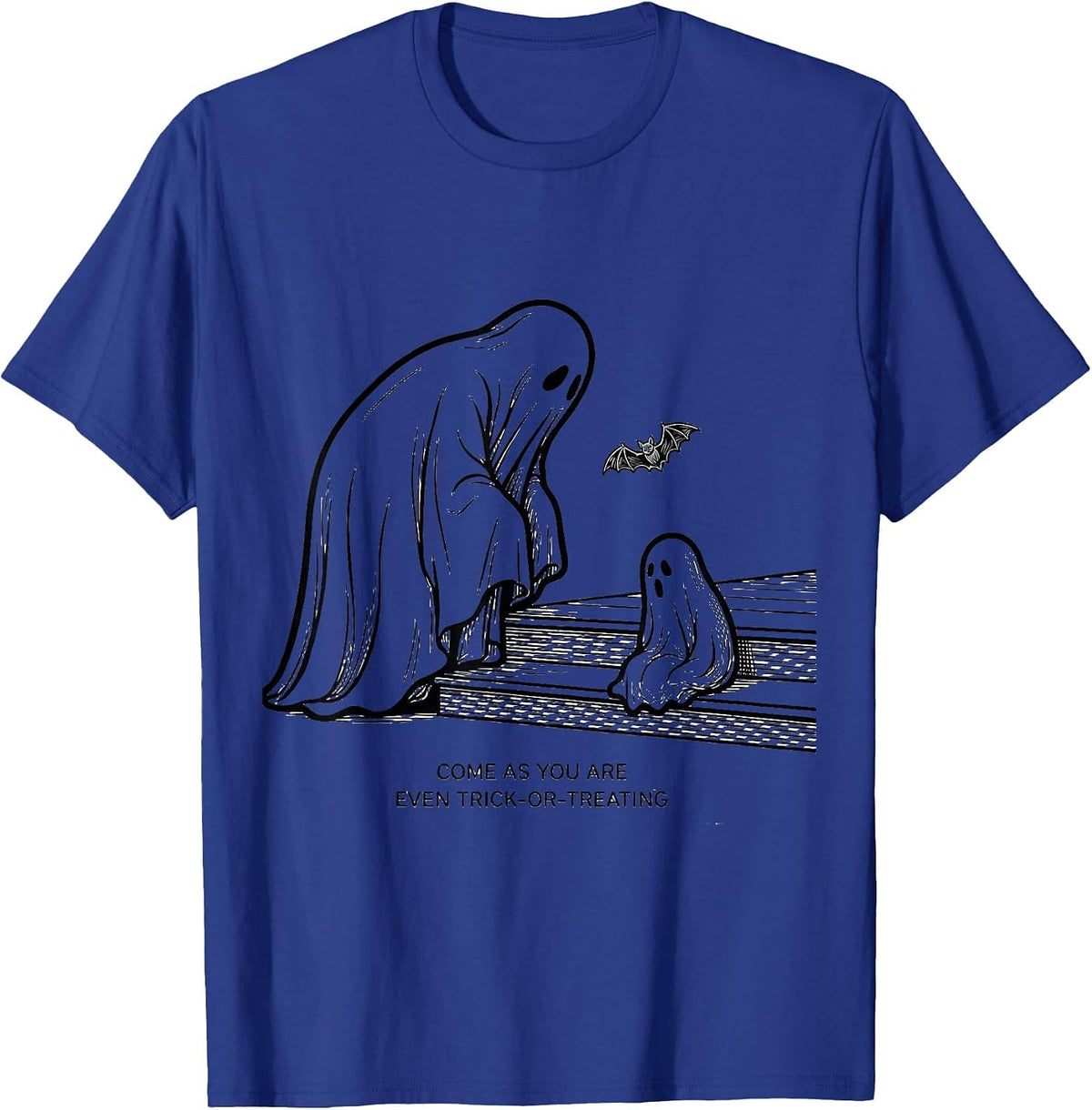 Come As You Are, Even Trick-Or-Treating Mental Health T-Shirt - Royal Blue