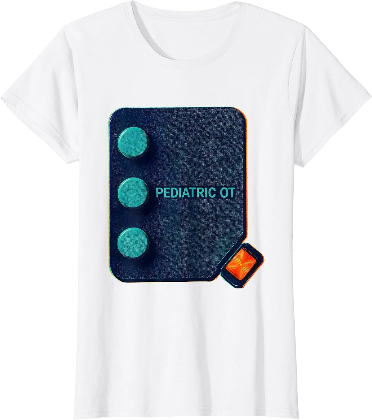 Pediatric OT Risograph Occupational Therapy Professional T-Shirt - White