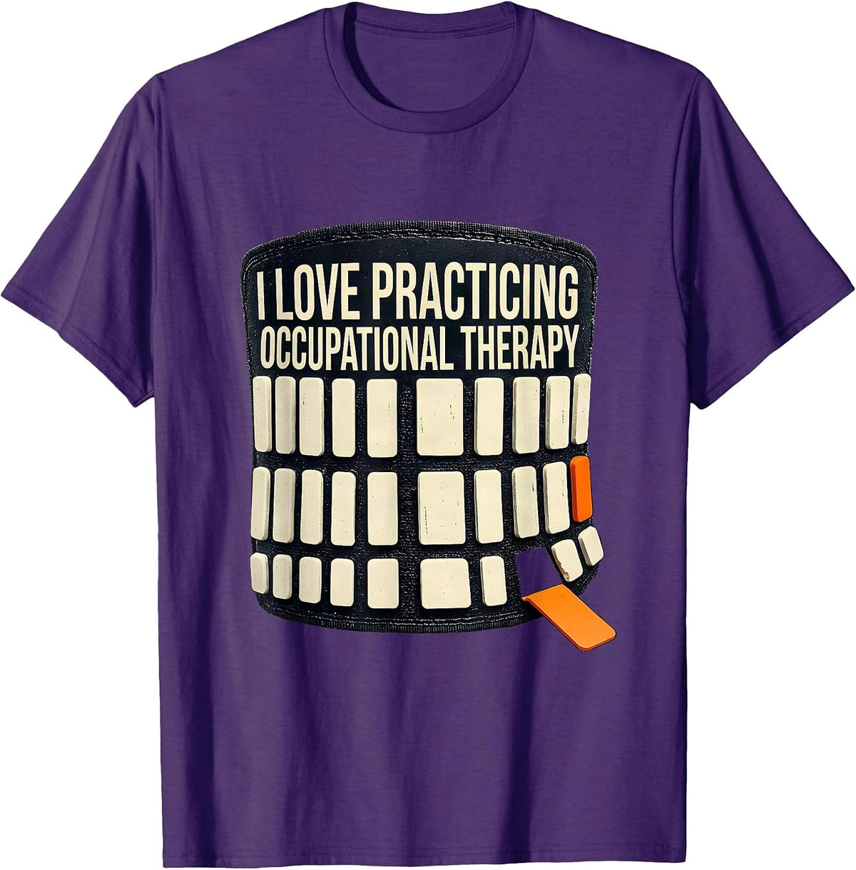 Men's I Love Practicing Occupational Therapy Funny OT Humor T-Shirt - Purple