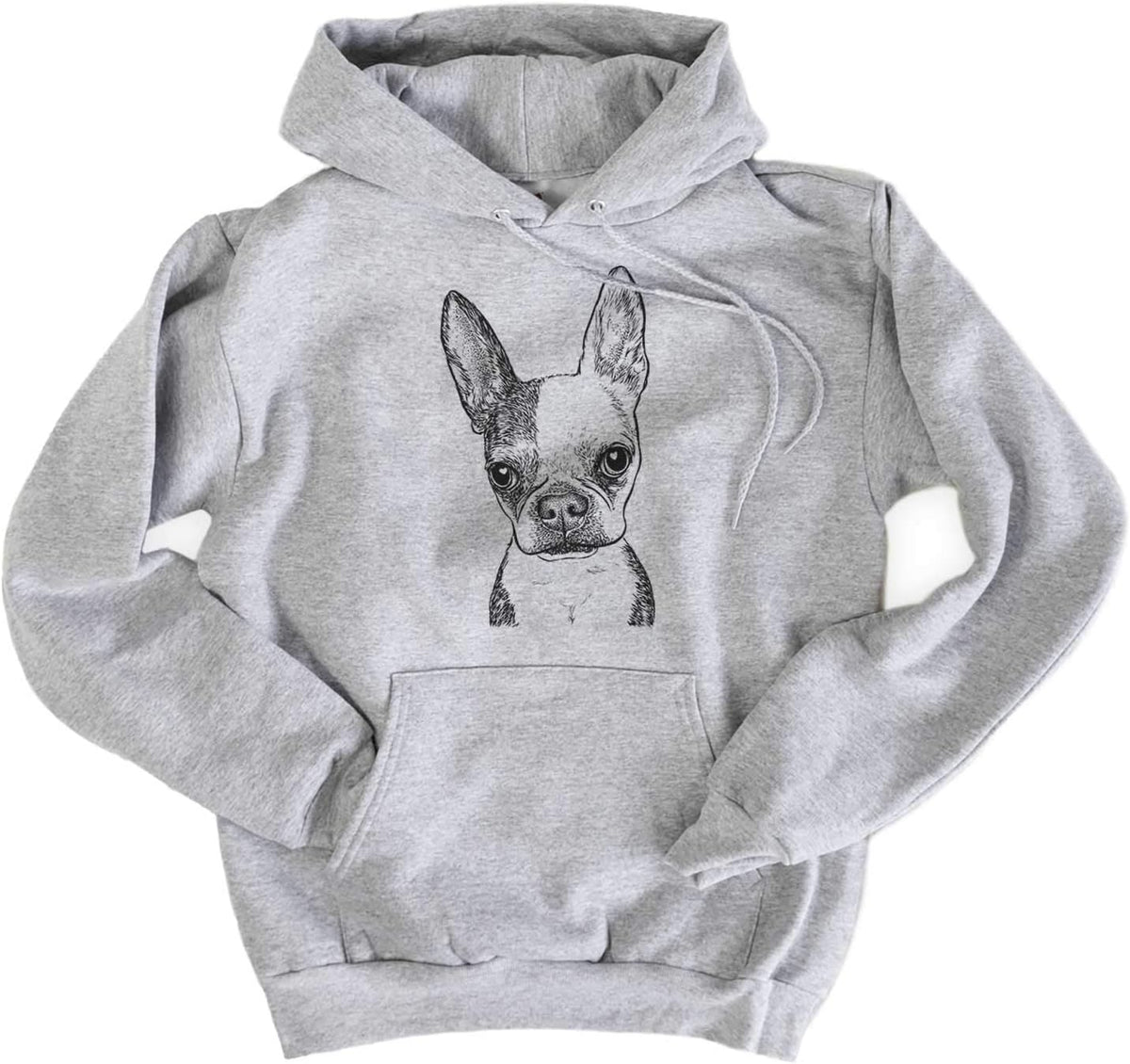 Bare Daisy the Boston Terrier Dog Triblend T-Shirt - Unisex Pullover Hoodie Sweatshirt