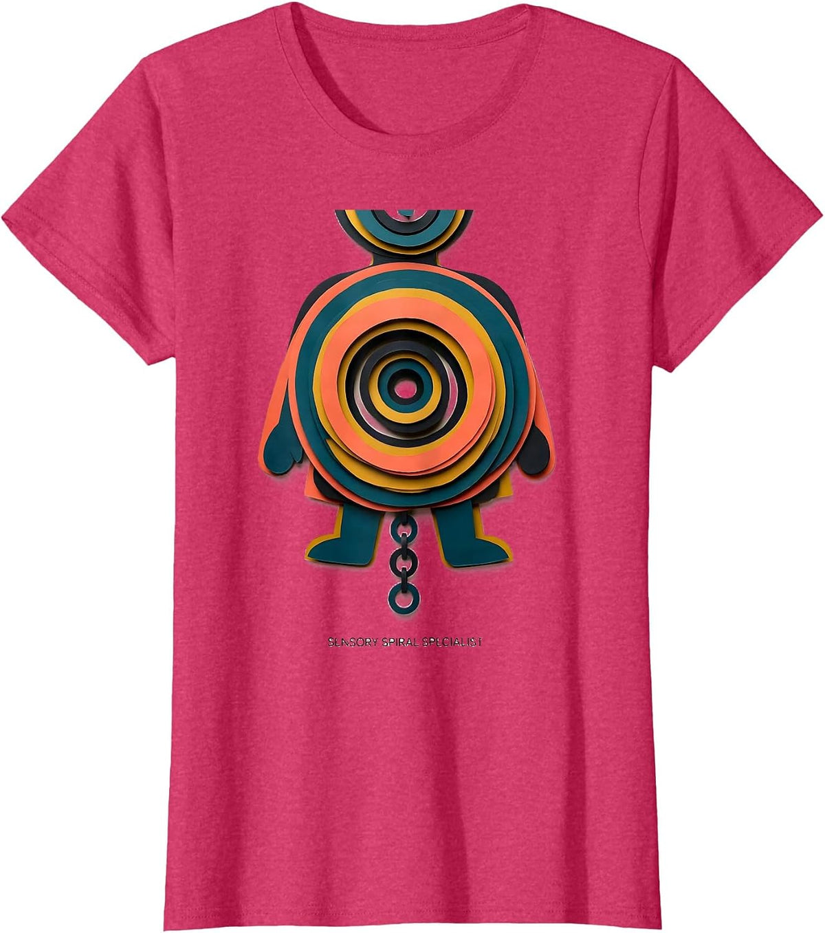 Sensory Spiral Specialist Occupational Therapy OT Student T-Shirt, Women, Red Heather, Small - As Pictured