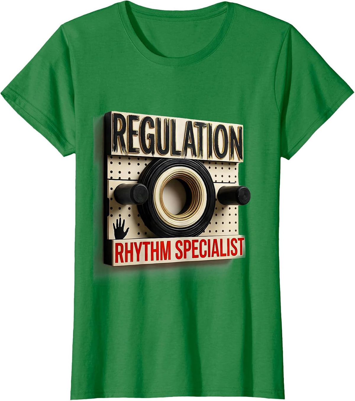 Women's Regulation Rhythm Specialist Occupational Therapy Sensory T-Shirt - Kelly Green