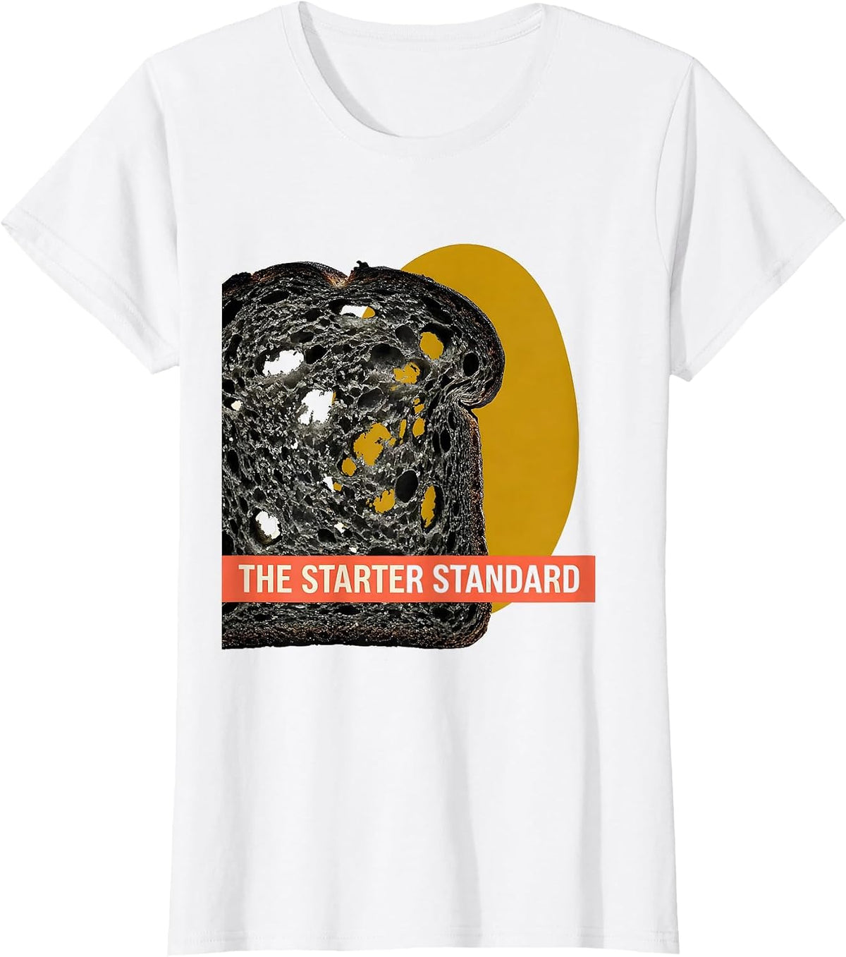 The Starter Standard Midcentury Modern Bread Baker Sourdough T-Shirt - White