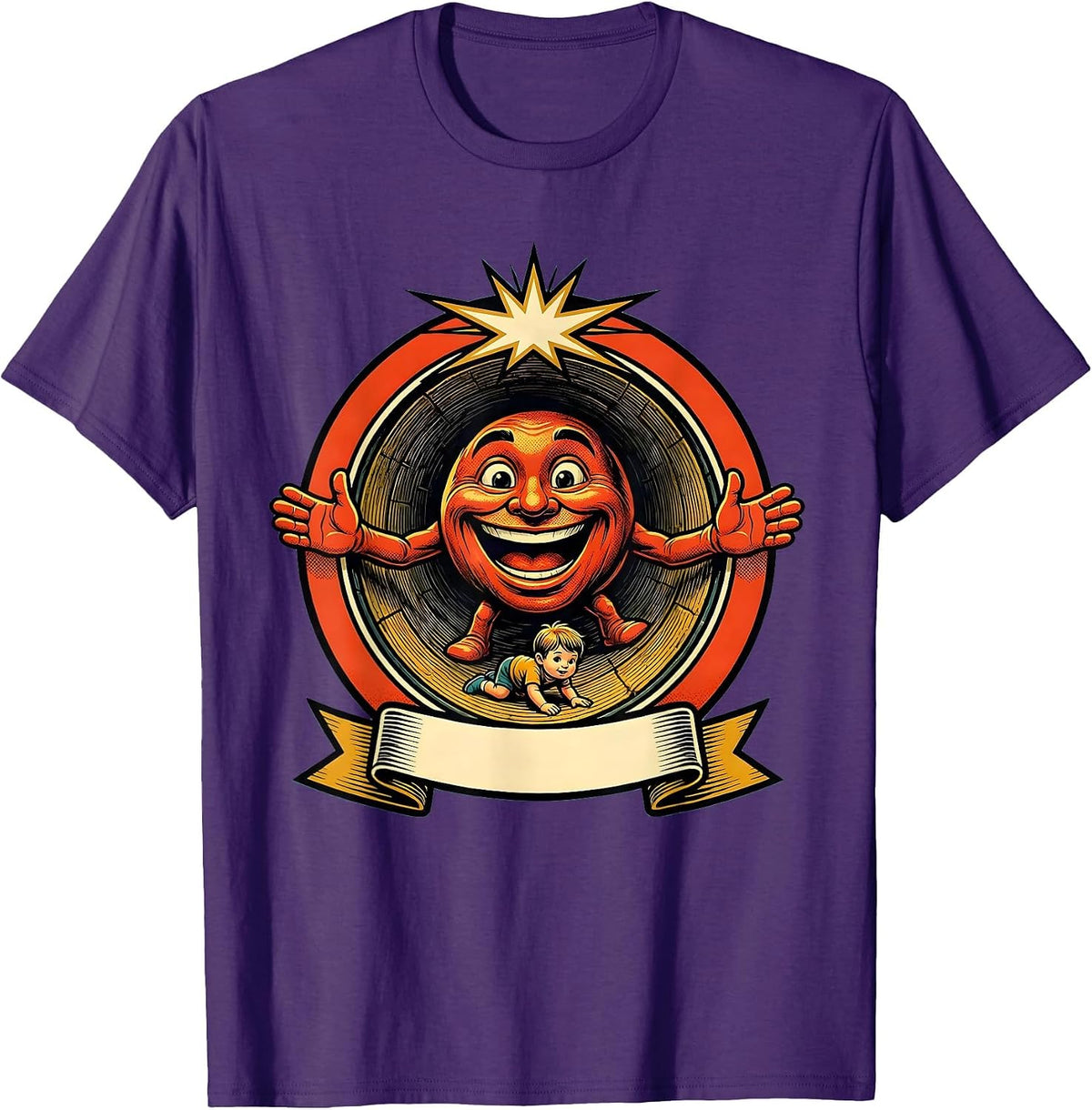 Men's Occupational Therapy Child Tunnel Obstacle Course T-Shirt - Purple