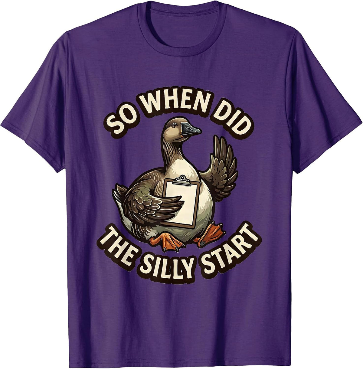 So When Did The Silly Start Funny Mental Health Counselor T-Shirt - Purple