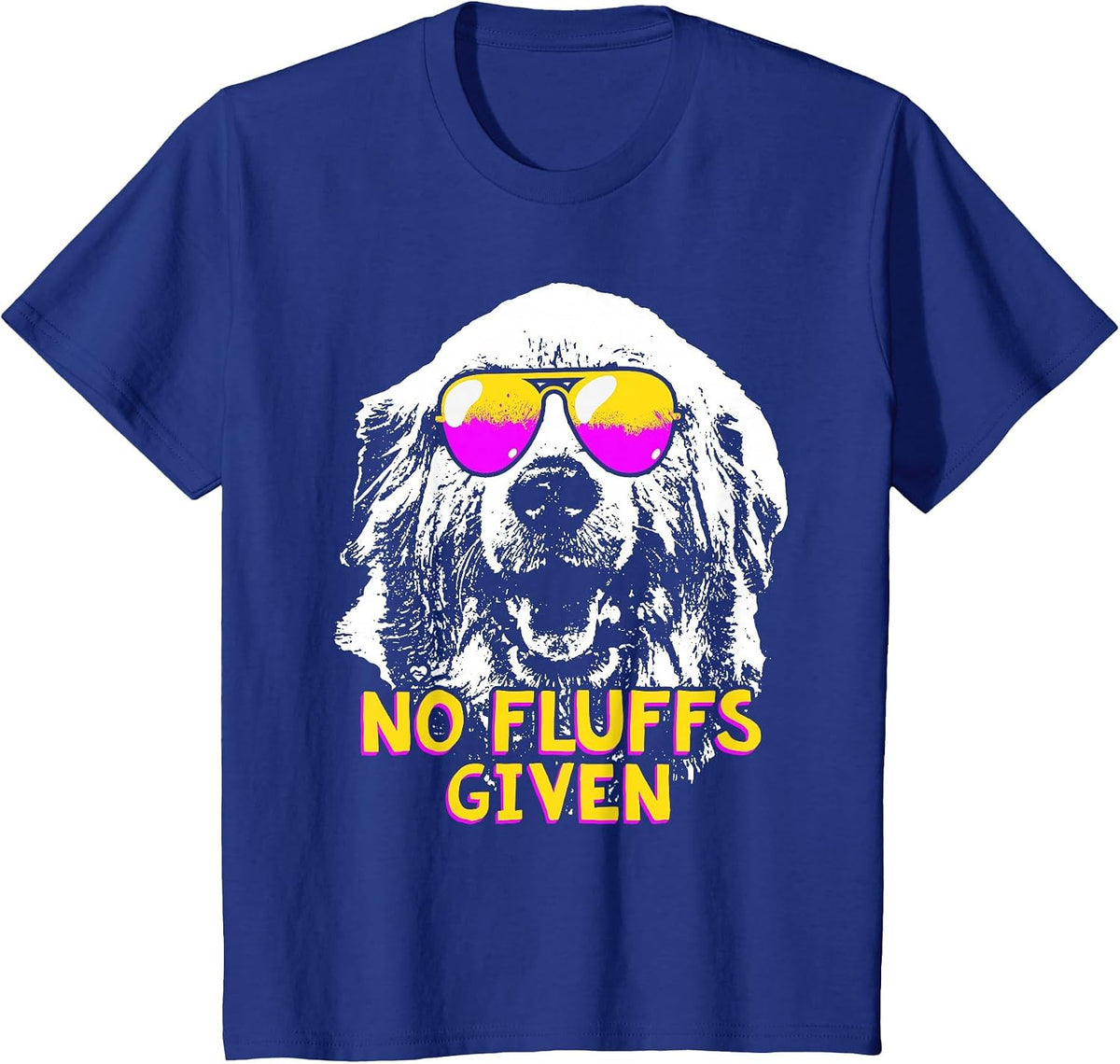 Great Pyrenees No Fluffs Given | Pyr Mom Dad Lover T-Shirt - Royal Blue