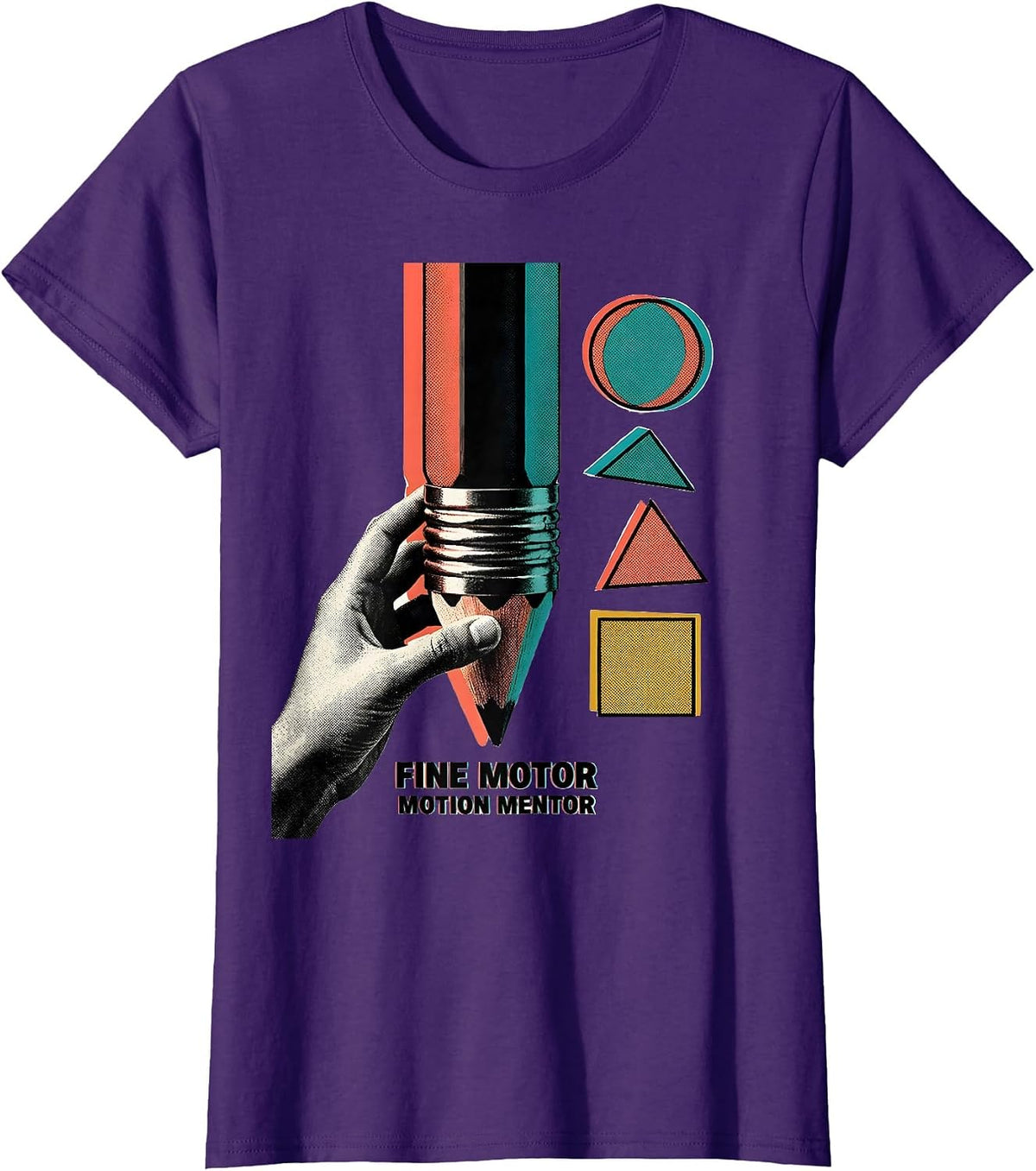 Women's Fine Motor Motion Mentor Occupational Therapy Sensory T-Shirt - Purple
