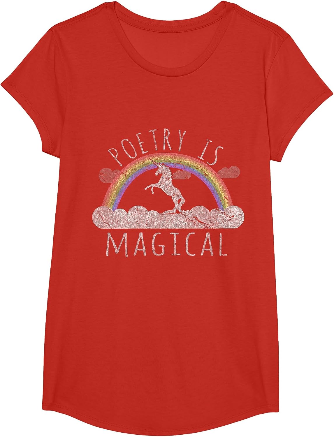 Poetry is Magical T-Shirt - Girls Red