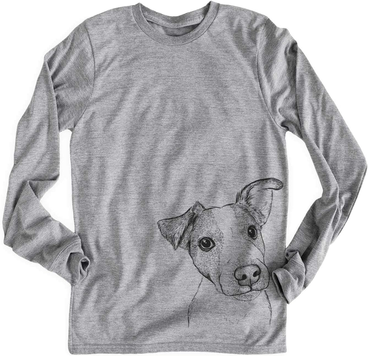 Bare Bosse the Jack Russell Terrier Dog Triblend T-Shirt - Unisex Unisex Long Sleeve