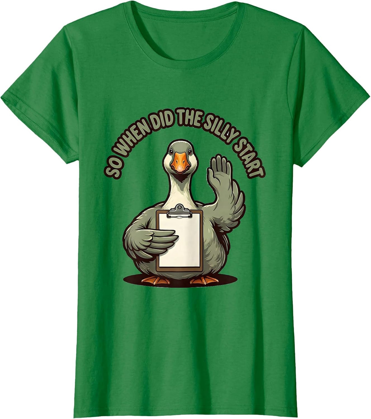 Women's So When Did The Silly Start Funny Mental Health Counselor T-Shirt - Kelly Green