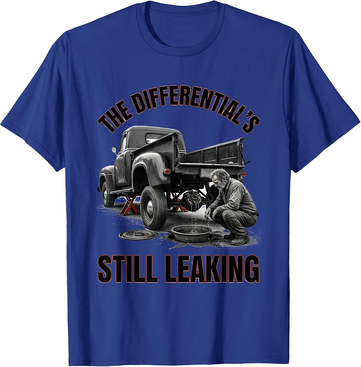 the differential's still leaking Funny Car Guy Classic T-Shirt - Royal Blue
