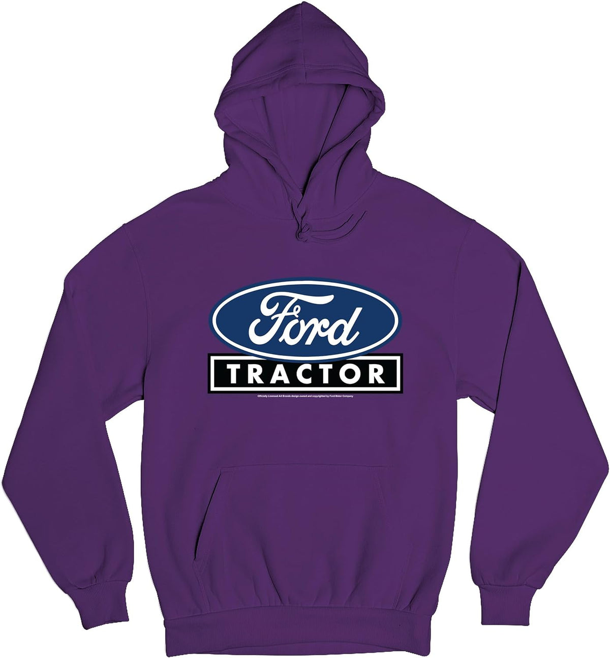 Tee Hunt Ford Tractor Logo Sweatshirt Vintage Classic Heritage Retro FoMoCo Licensed - 2 Unisex Hoodie Purple