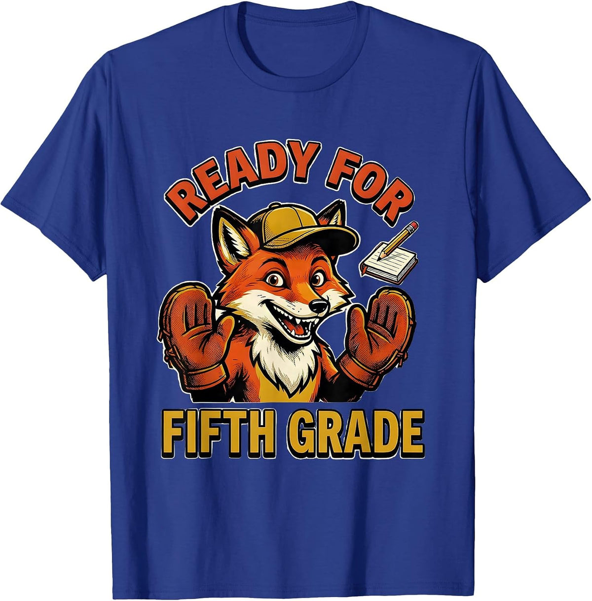 Ready For Fifth Grade Retro Groovy Kids Back To School T-Shirt - Royal Blue