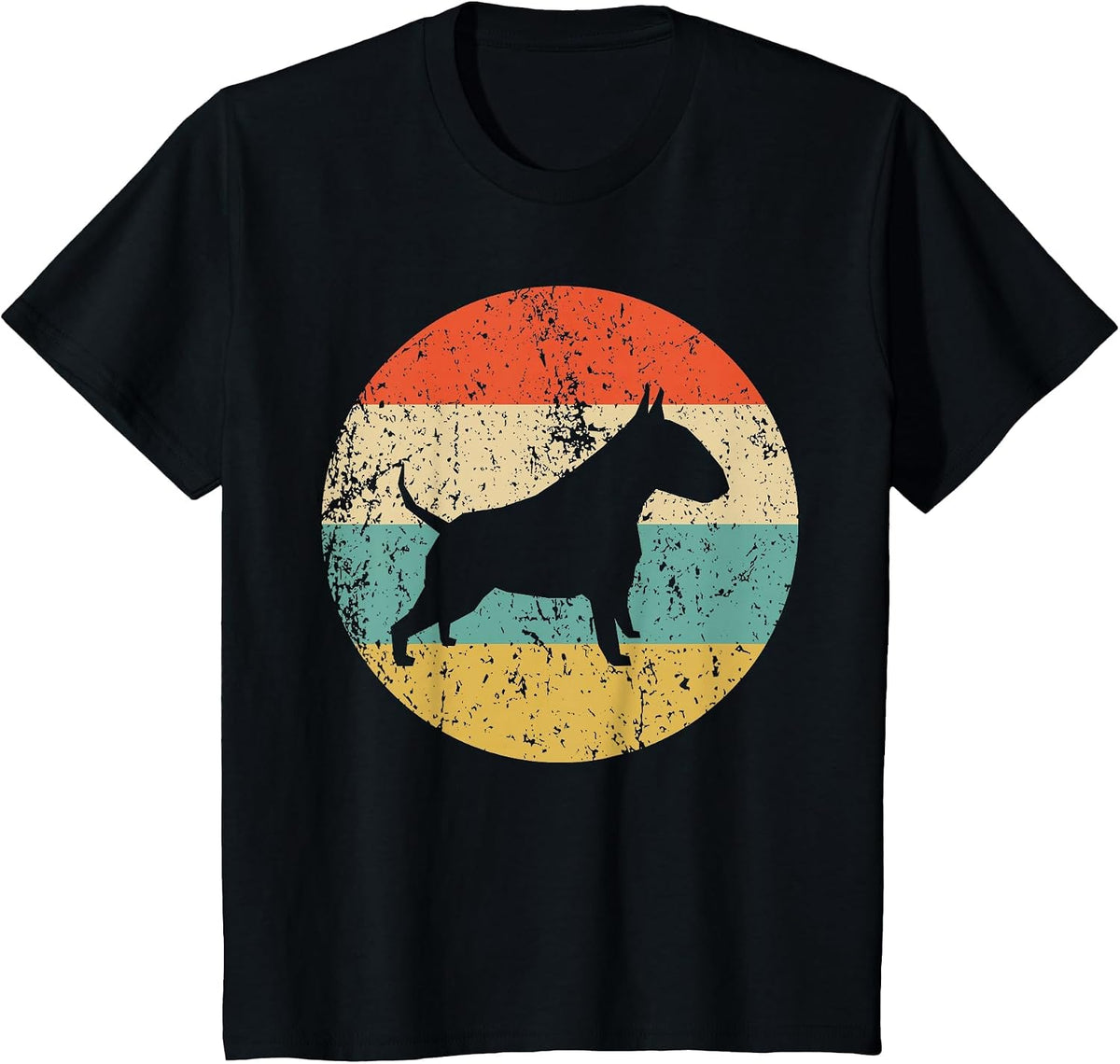 Bull Terrier Shirt - Vintage Retro Bull Terrier Dog T-Shirt T-Shirt - Black