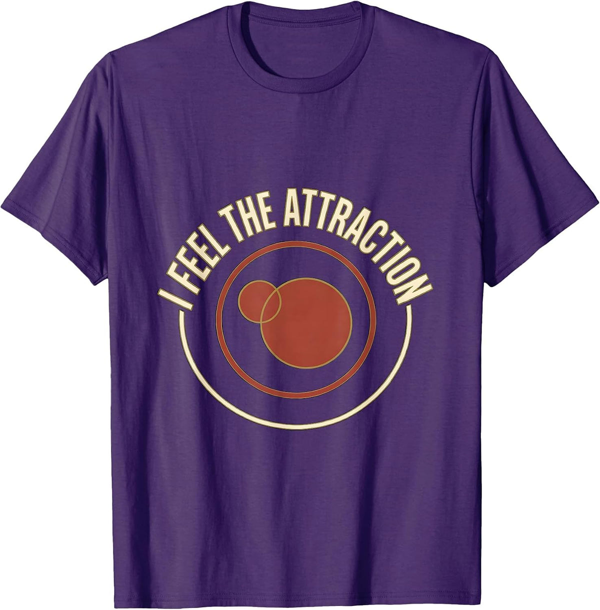 I Feel The Attraction Funny Science Nerd Periodic Table Pun T-Shirt - Purple