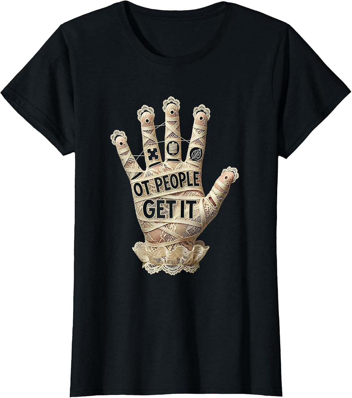 OT People Get It Occupational Therapy Design T-Shirt - Black