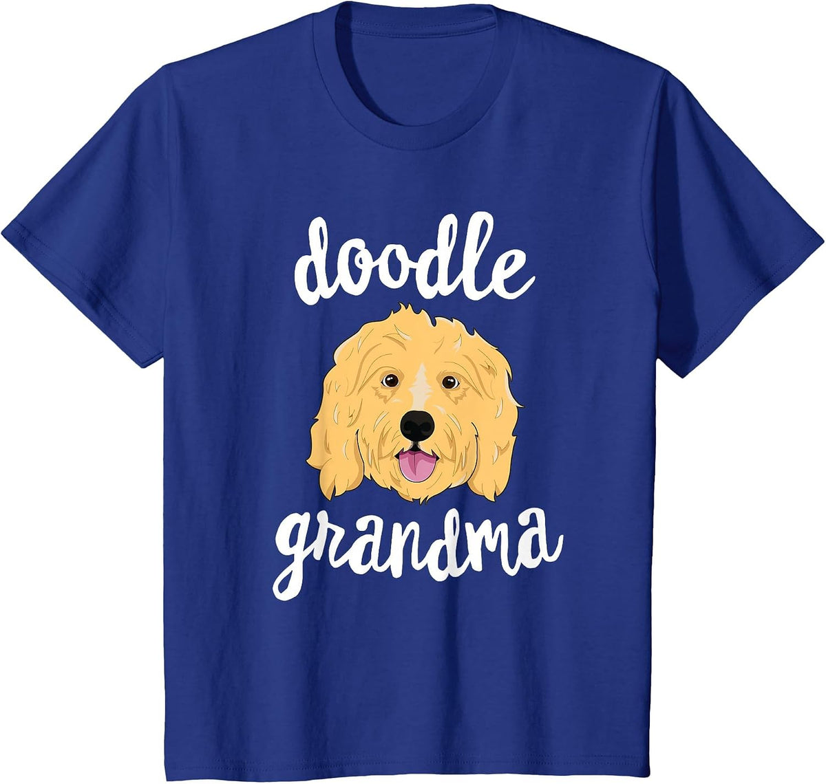 Golden Doodle Grandma Pawma Dog Grandparents Grand Maw T-Shirt - Royal Blue