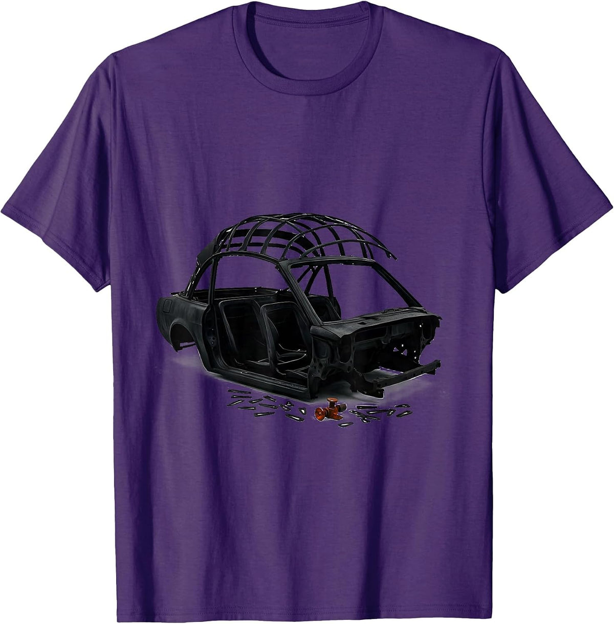 Convertible Soft-Top Frame Funny Car Guy Mechanic Gift T-Shirt - Purple