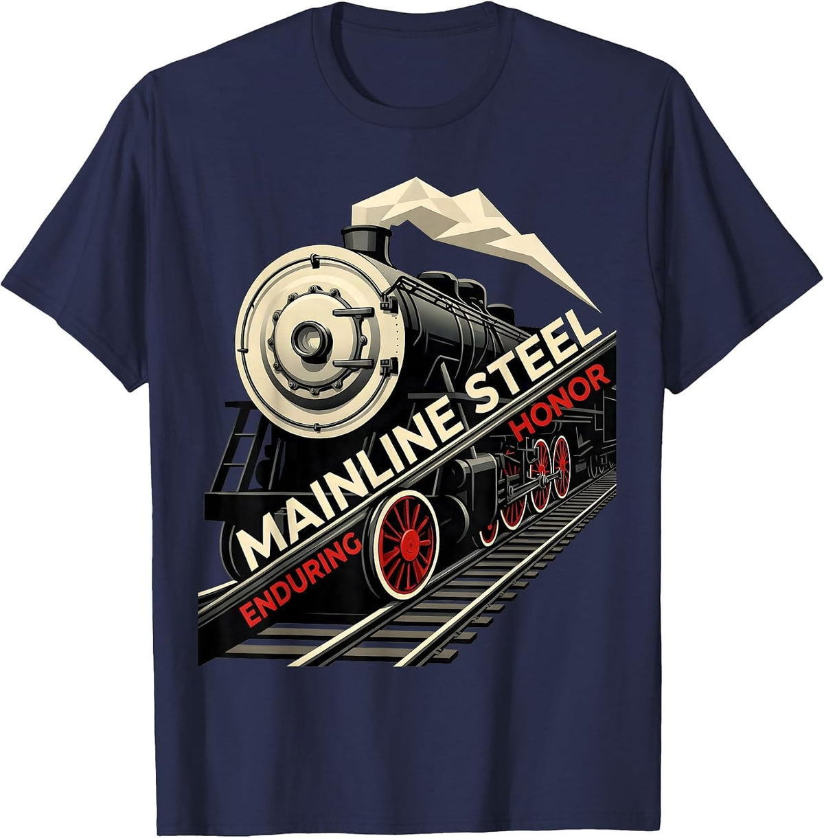 Men's Mainline Steel Enduring Honor Constructivist Steam T-Shirt - Navy Blue