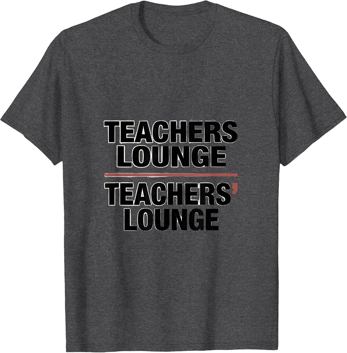 Teachers Lounge Teachers Lounge Funny Grammar Teacher T-Shirt - Dark Heather Grey