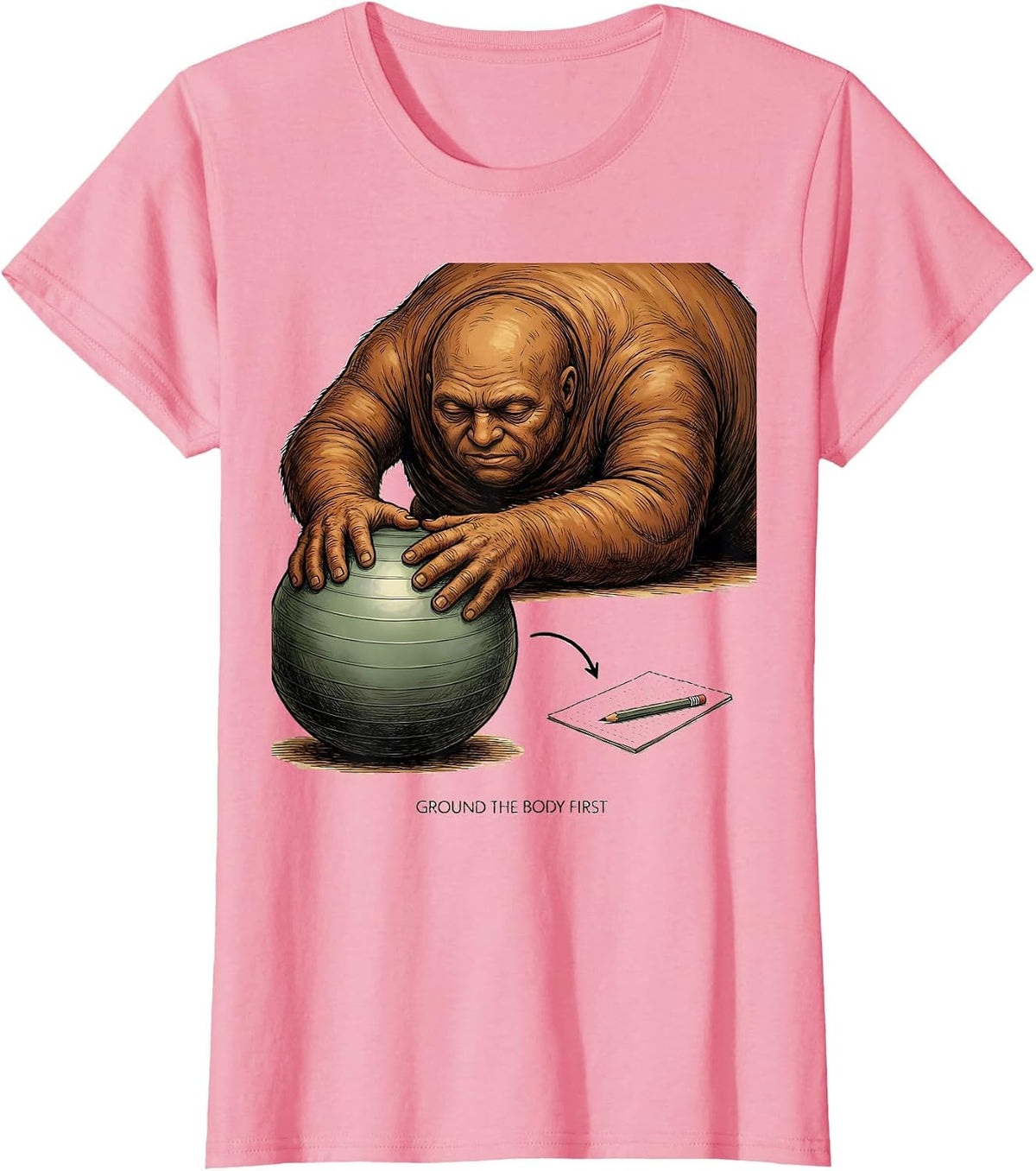 Women's Ground The Body First Occupational Therapy Sensory T-Shirt - Pink
