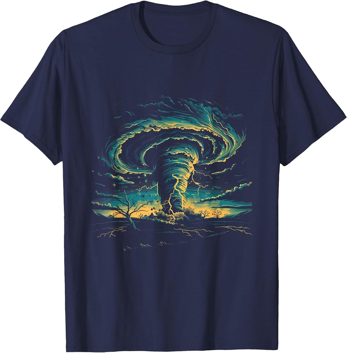 Tornado Chaser Storm Chasing Meteorologist T-Shirt - Navy Blue
