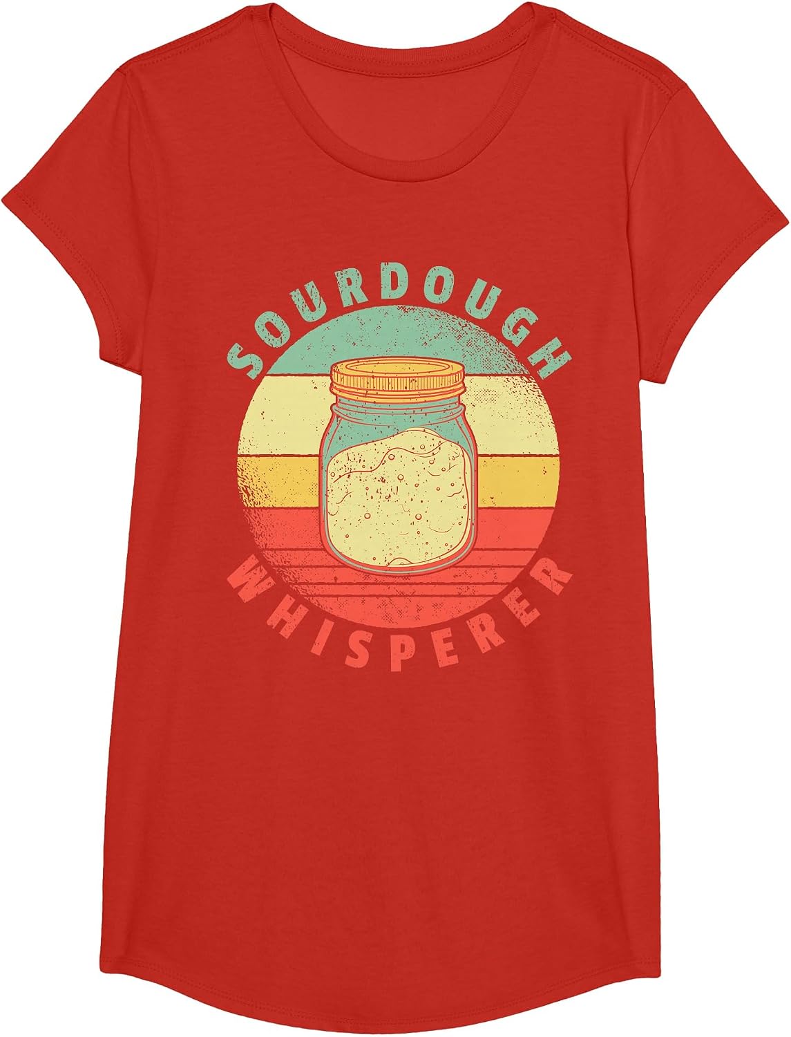 Sourdough Whisperer I Baking Sourdough Bread Baker T-Shirt - Girls Red