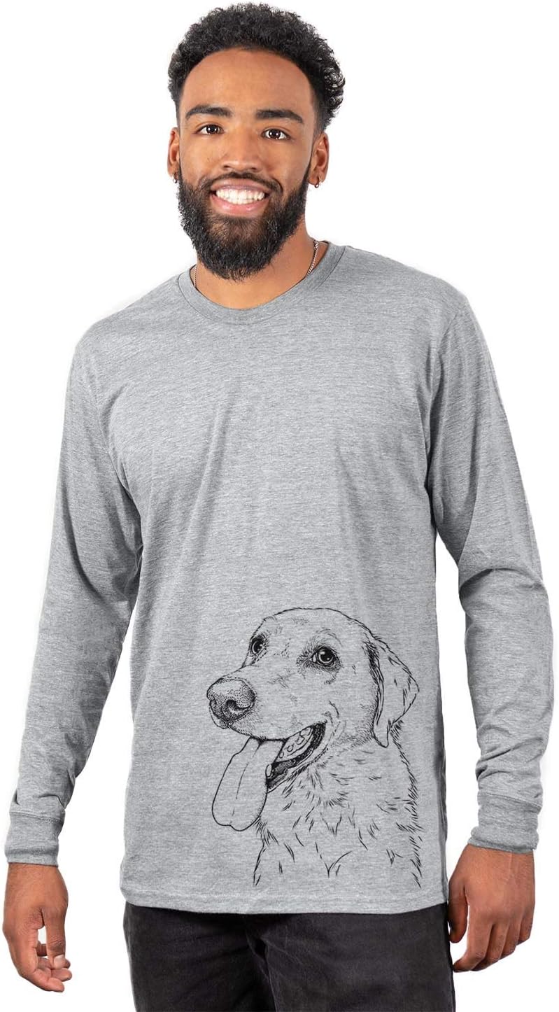 Bare Purl the British Lab Dog Triblend T-Shirt - Unisex Unisex Long Sleeve