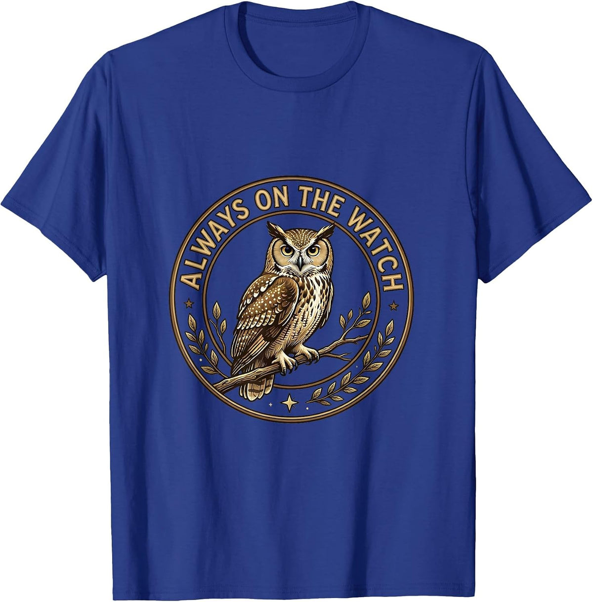 Always On The Watch Police Pride Design T-Shirt - Royal Blue