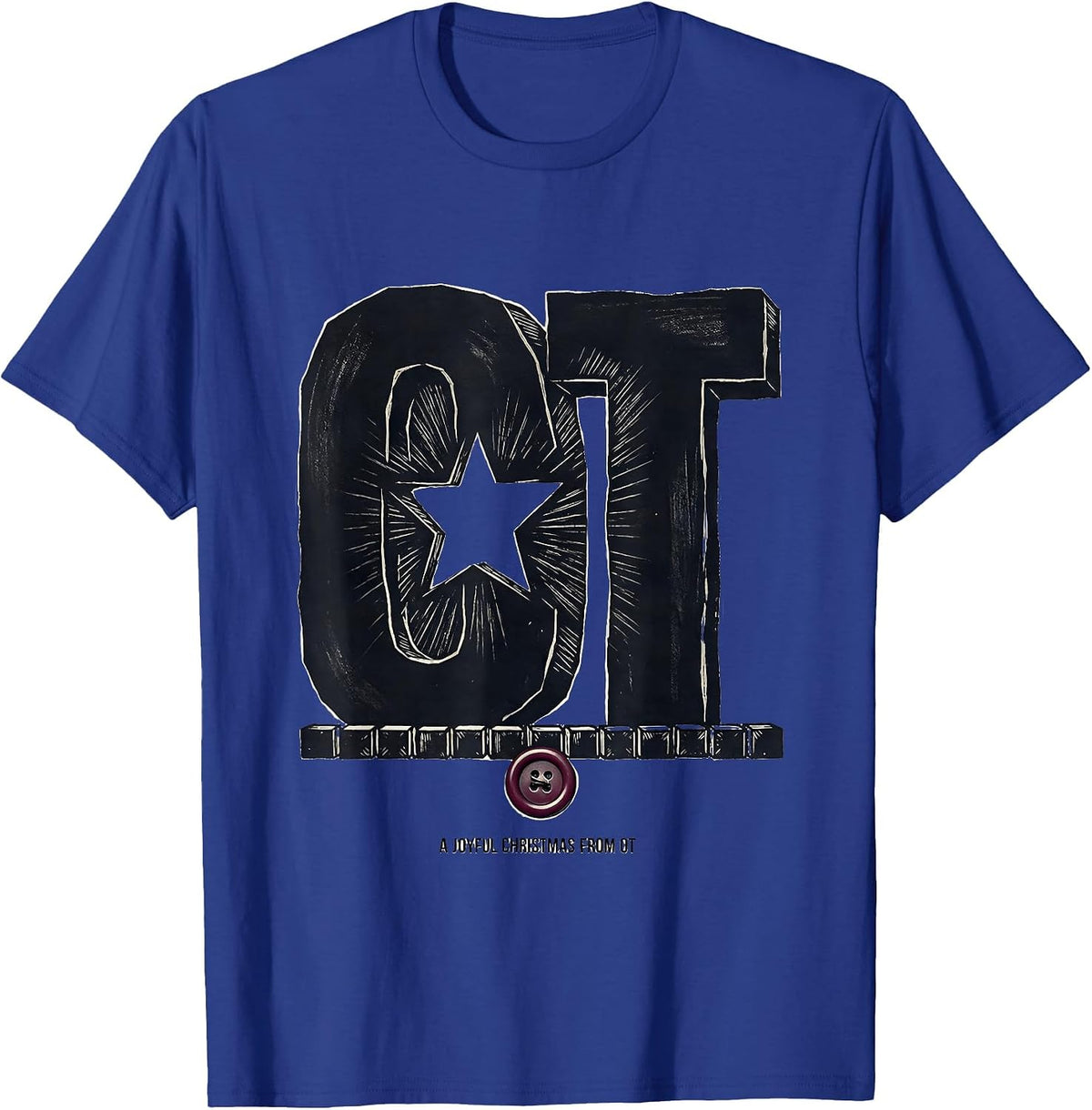 A Joyful Christmas From OT Funny Occupational Therapy T-Shirt - Royal Blue