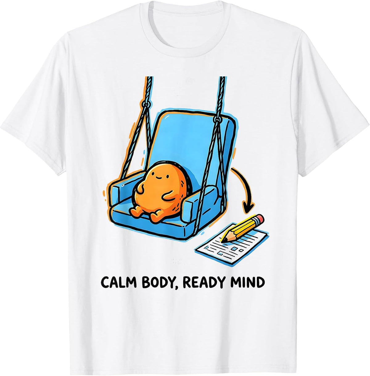 Men's Calm Body, Ready Mind Occupational Therapy Sensory T-Shirt - White