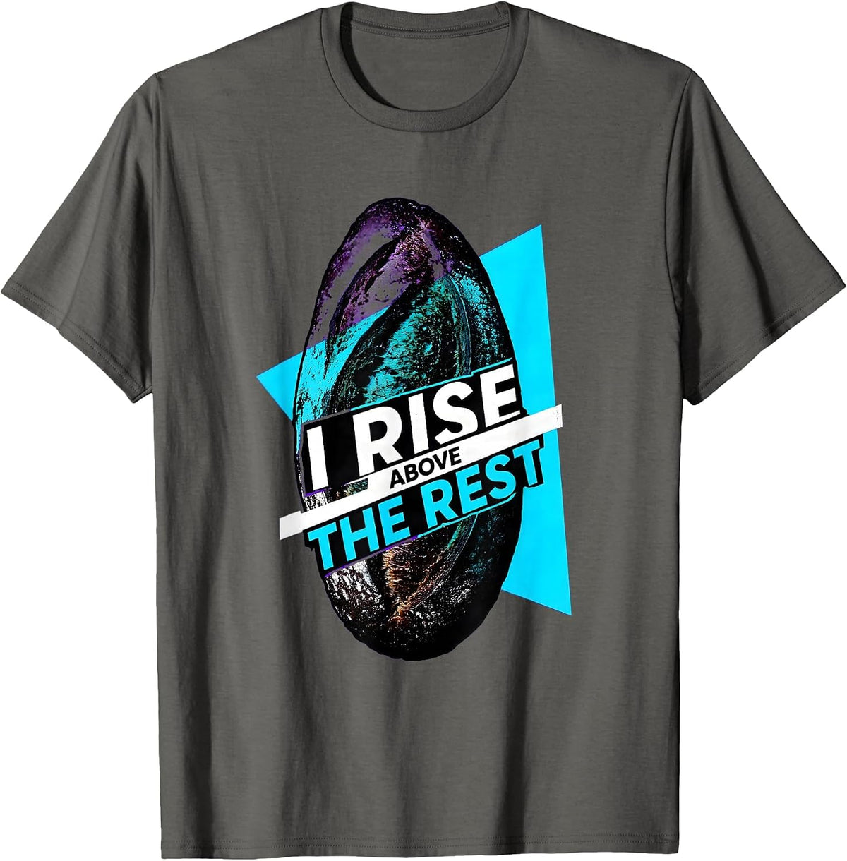 I Rise Above The Rest Funny Sourdough Baker Baking Humor T-Shirt - Asphalt Grey