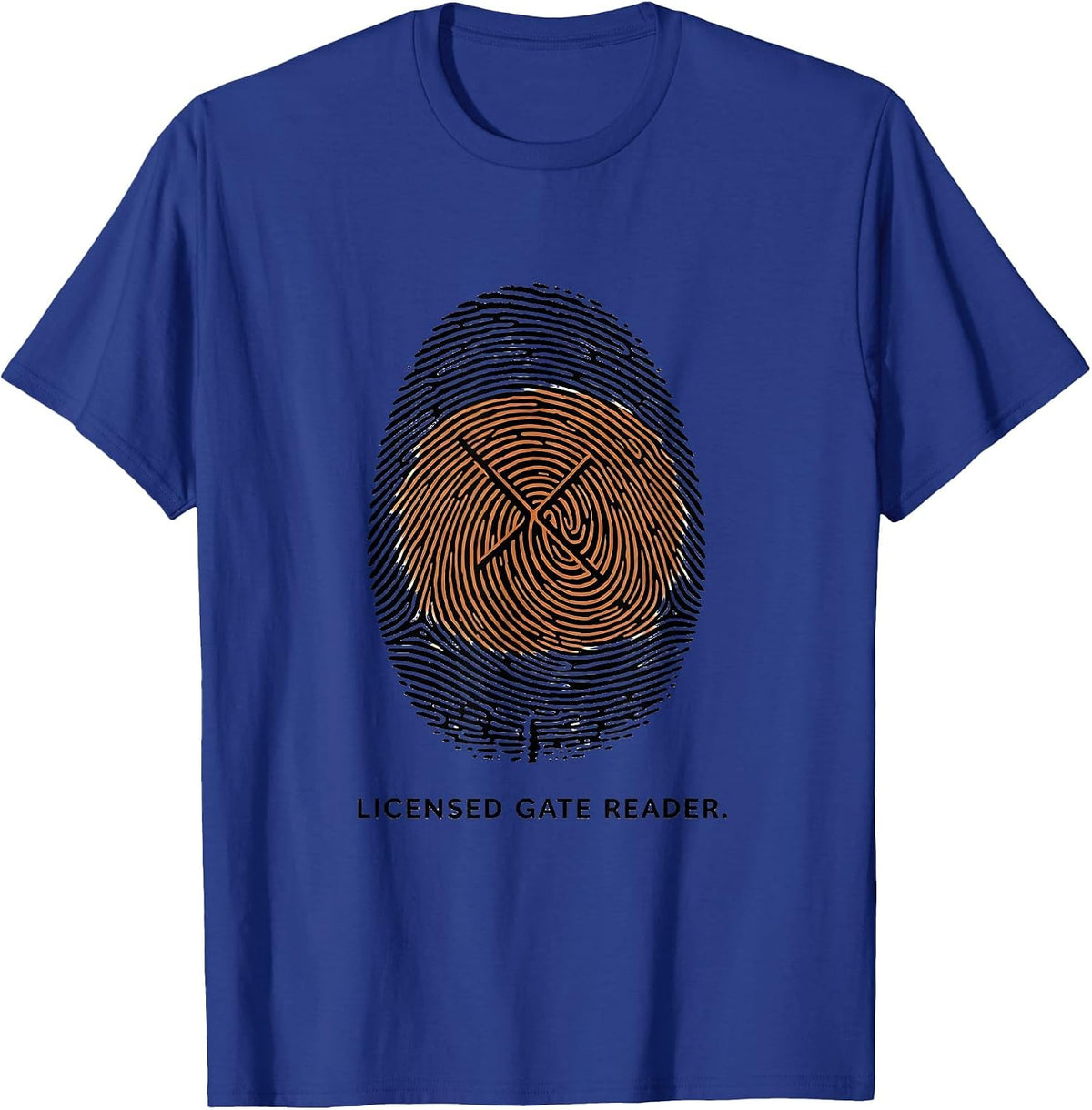 Licensed Gate Reader Manual Transmission Car Guy Mechanic T-Shirt - Royal Blue