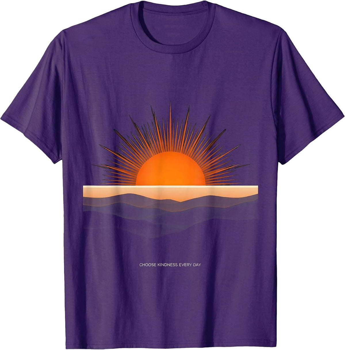 Unity Day Choose Kindness Every Day Orange Design T-Shirt - Purple