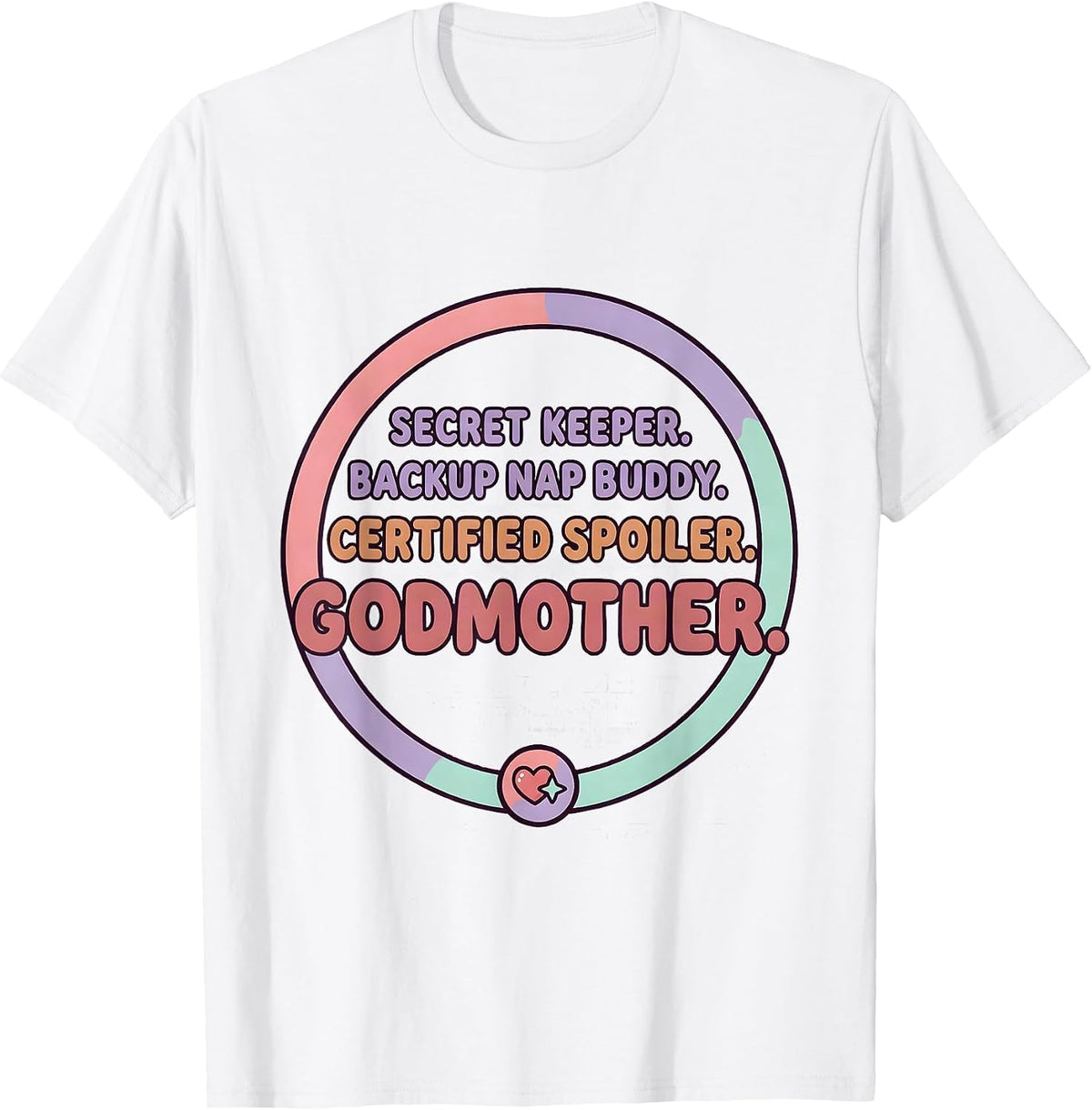 Men's Secret Keeper Godmother Cute Kawaii T-Shirt - White