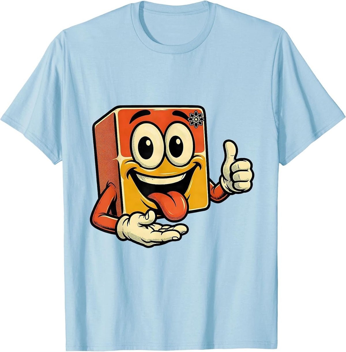 Men's Curious Kid at the Periodic Table Graphic T-Shirt - Baby Blue