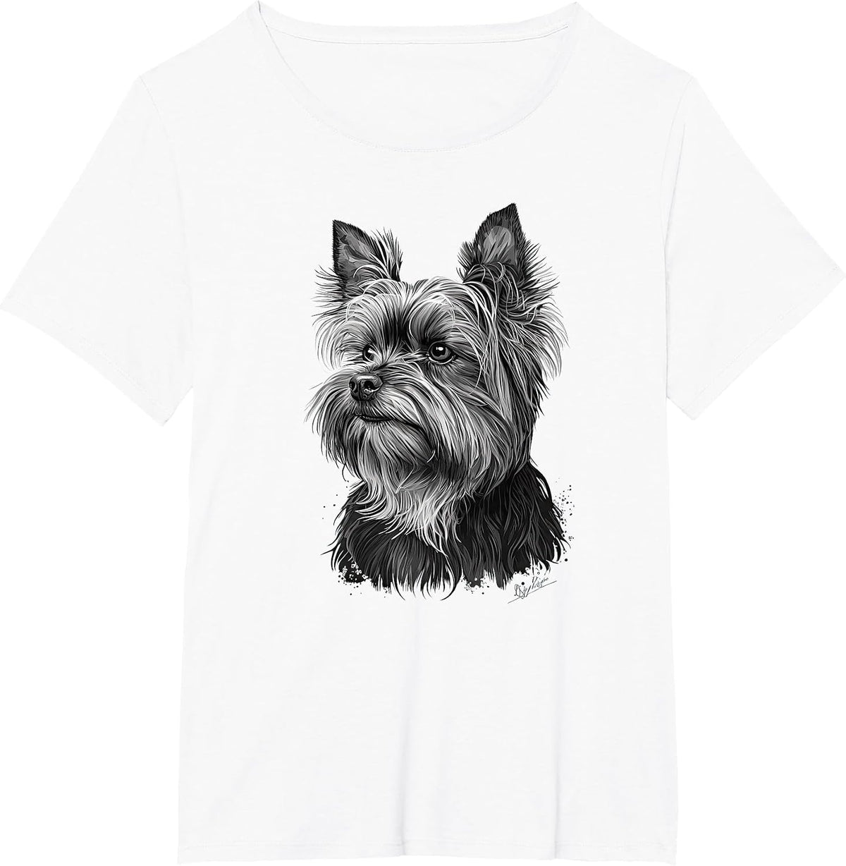 Funny Yorkshire Terrier Cute T-Shirt - White