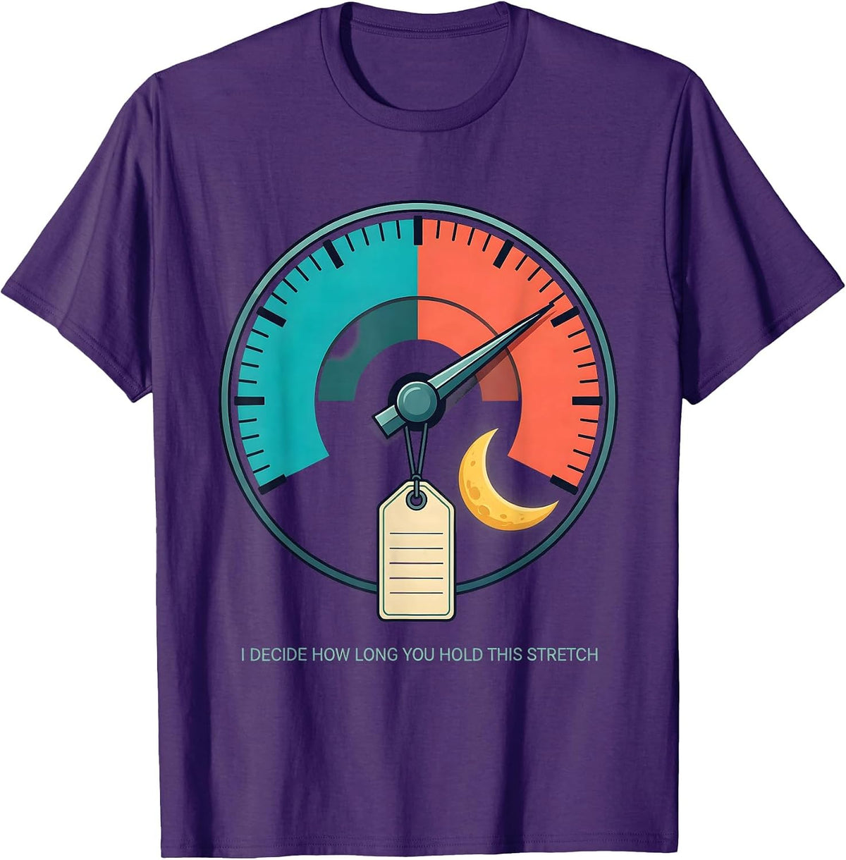 Men's I Decide How Long You Hold This Stretch Physical Therapy T-Shirt - Purple