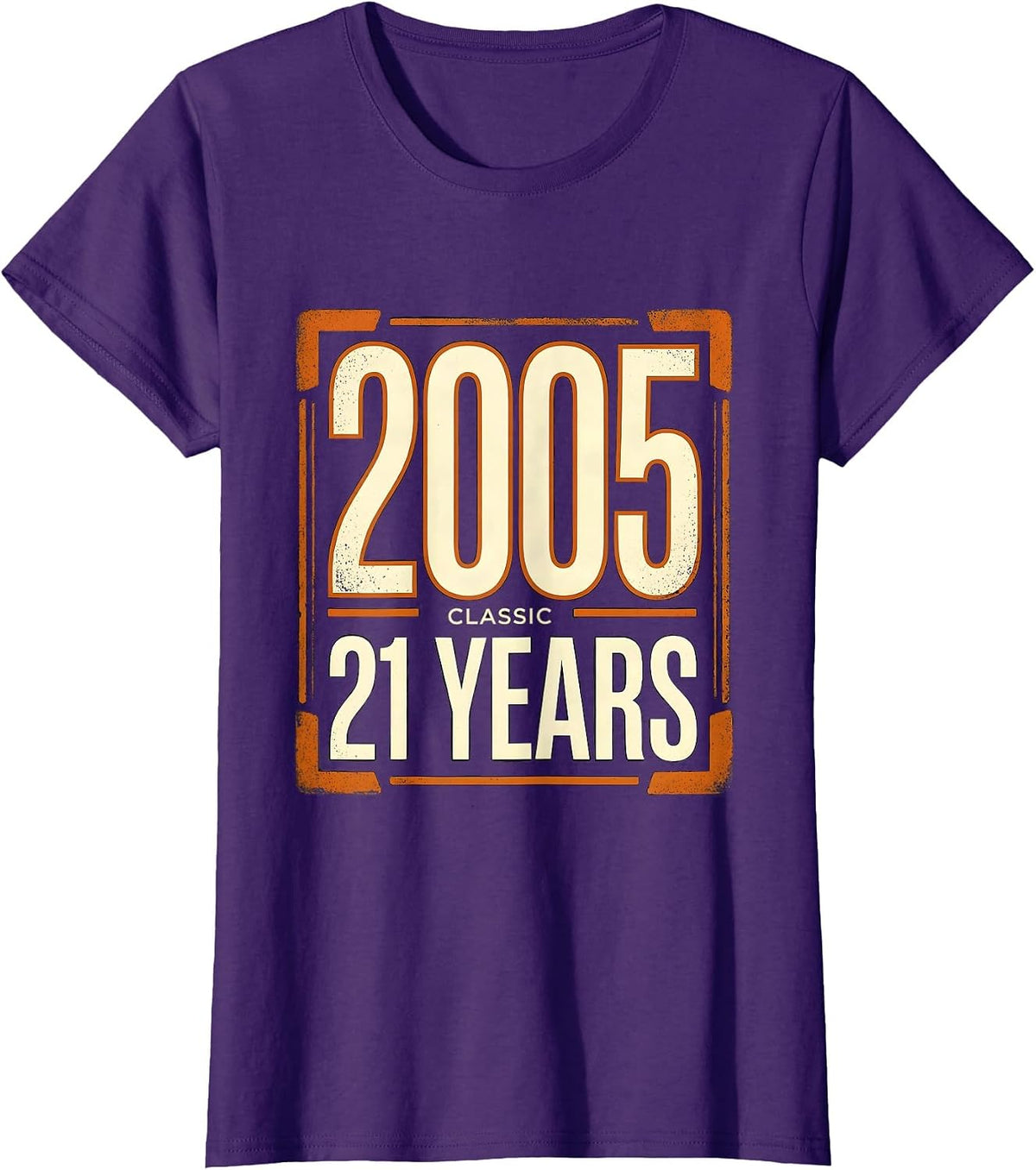 Women's Classic 2005 21 Years Vintage Birthday Gift 21st Milestone T-Shirt - Purple
