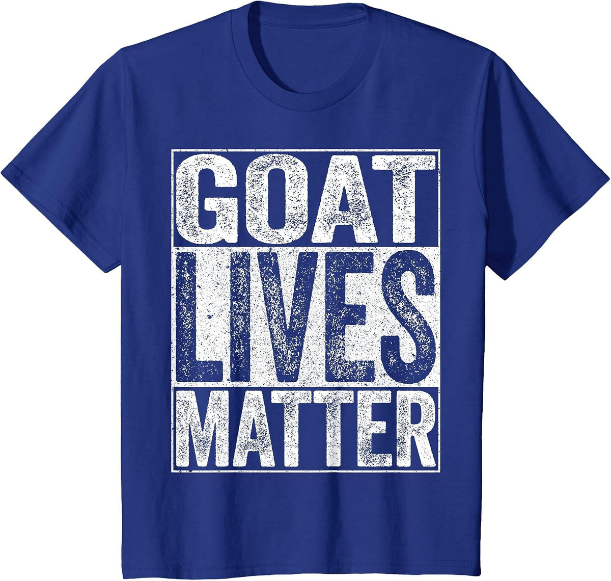 Goat Lives Matter Shirt Animal Lover T-Shirt - Royal Blue